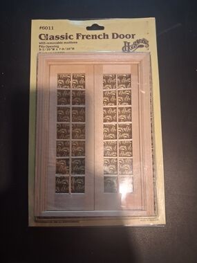Houseworks #6011 Classic Double French Door in 1:12 scale